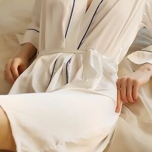 Luxurious Womans Silky Robes With Ties